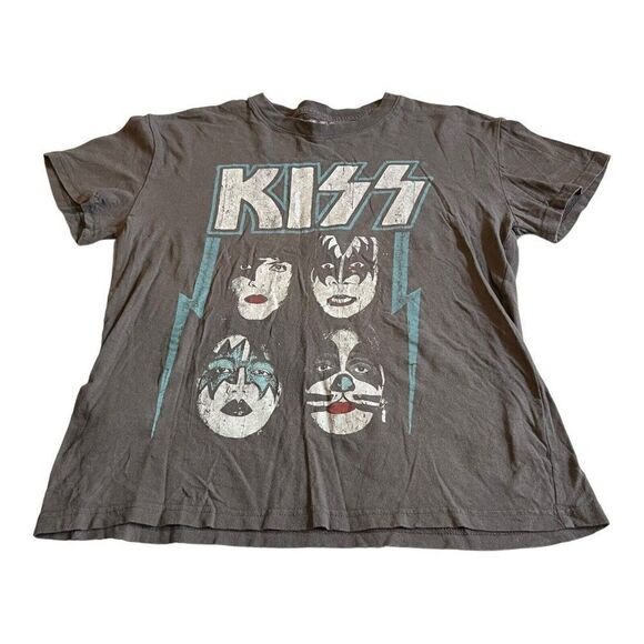 Kiss Rock and Roll Graphic T Shirt Mens Music Band Tee Size Medium Retro Style - Picture 1 of 7